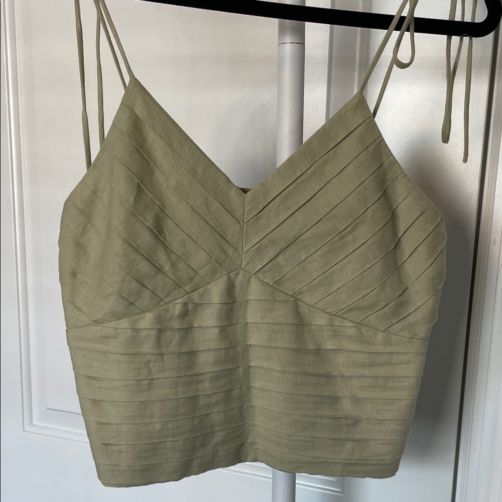 Express Olive Green Strappy Camisole